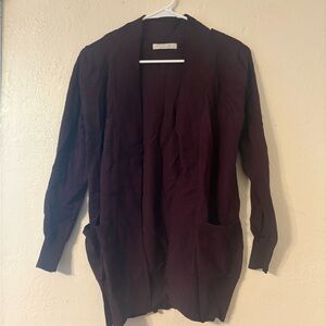 Active USA Maroon Knit Cardigan Size: M